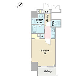 エスティープラム木場 10階1Kの間取り