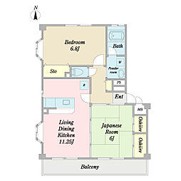 間取図画像 2LDK