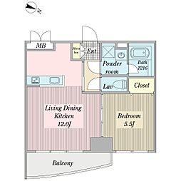 間取図画像 1LDK
