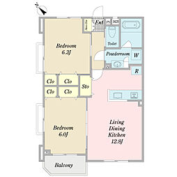 間取図画像 2LDK