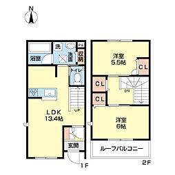 間取図画像 2LDK