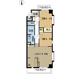 間取図画像 2LDK