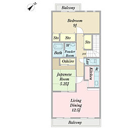 間取図画像 2LDK