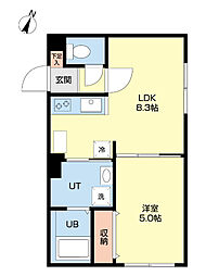 シェラトン札幌菊水 4階1LDKの間取り
