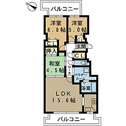 ダイアパレス北10条2 3LDKの間取図画像