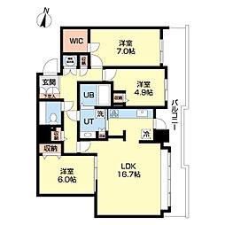 間取図画像 3LDK