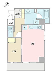 （仮称）江戸川区船堀マンション新築工事 0504 5階1LDKの間取り