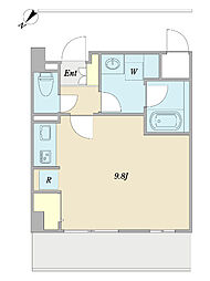 （仮称）江戸川区船堀マンション新築工事 0203 2階ワンルームの間取り