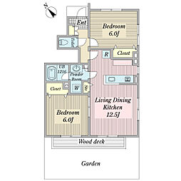 間取図画像 2LDK