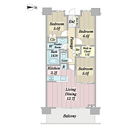 間取図画像 3LDK