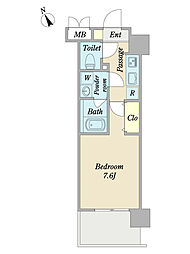 Ｆｒａｎｃｈｉｒ 11階1Kの間取り