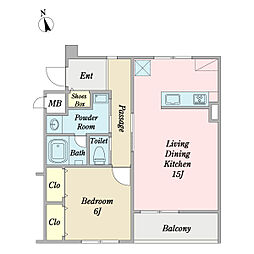 間取図画像 1LDK