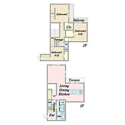 Green Terrace 3LDKの間取図画像