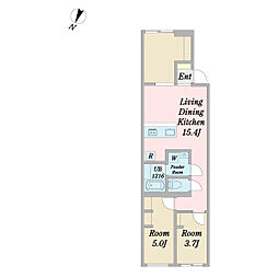 Lotus学芸大学 2LDKの間取図画像