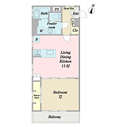 間取図画像 1LDK