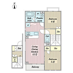 間取図画像 2LDK