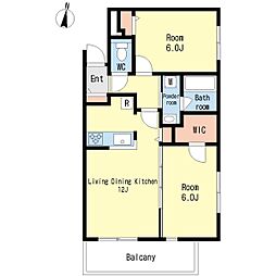 間取図画像 2LDK