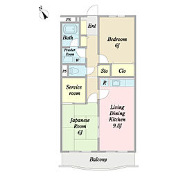 間取図画像 2LDK