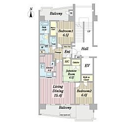 アルファグランデ成田弐番街 3LDKの間取図画像