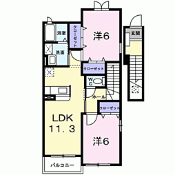 間取図画像 2LDK