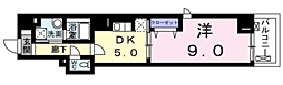 ミッドヴィラレジデンス 1DKの間取図画像