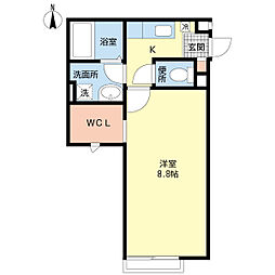 HARRY'SPORT3 1Kの間取図画像