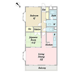 間取図画像 2LDK