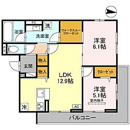 間取図画像 2LDK