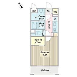 GALAXIA 1Kの間取図画像