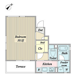 ｃｉｅｌｏ　ｙｕｔａｋａ 1階1Kの間取り