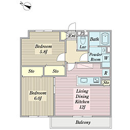 間取図画像 2LDK