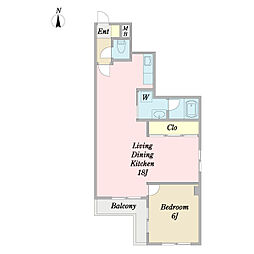 間取図画像 1LDK