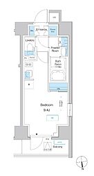 プレディアコート小岩 ワンルームの間取図画像