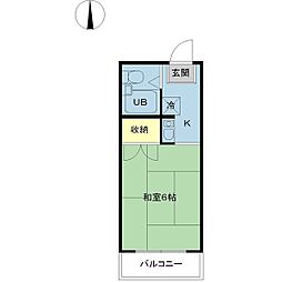 ジョイフル川口 1Kの間取図画像