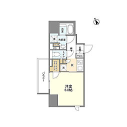 シェフルール新御徒町II 11階1Kの間取り