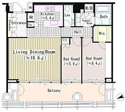 間取図画像 2LDK