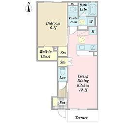 間取図画像 1LDK