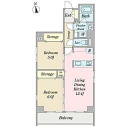 間取図画像 2LDK