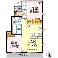 物件の間取り
