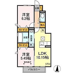 間取図画像 2LDK