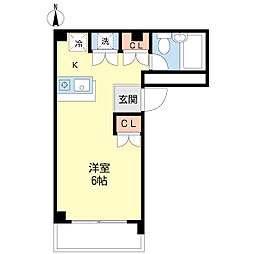 ワコーレエレガンス実籾2 ワンルームの間取図画像