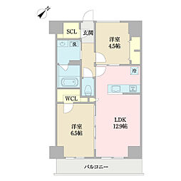 CasaFamilia 2LDKの間取図画像
