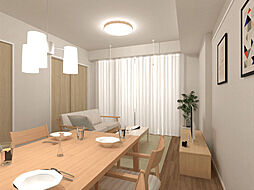 ＬＡＴＴＩＣＥ東松戸 3階2LDKのリビング/ダイニング