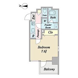 Ｒｅｇｉｎａ 6階1Kの間取り