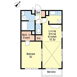 間取図画像 1LDK