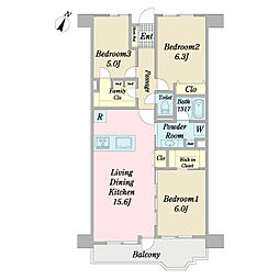 間取図画像 3LDK