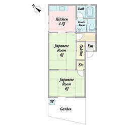 クリーンパレス 2Kの間取図画像