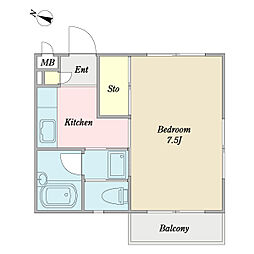 ファインステージ 1Kの間取図画像