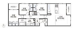 リーフガーデン浦安 3LDKの間取図画像