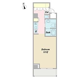 ベイレジデンス仲町台 3階1Kの間取り